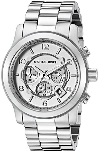 Michael Kors Mens Runway Silver-Tone Watch MK8086