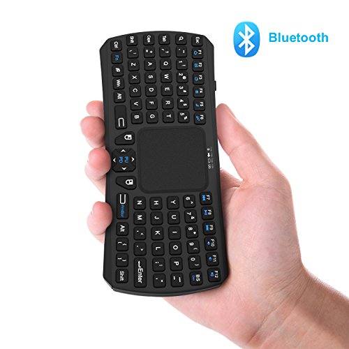 Mini Bluetooth Keyboard  Jelly Comb Rechargable Handheld Remote Control Wireless Mini Keyboard with