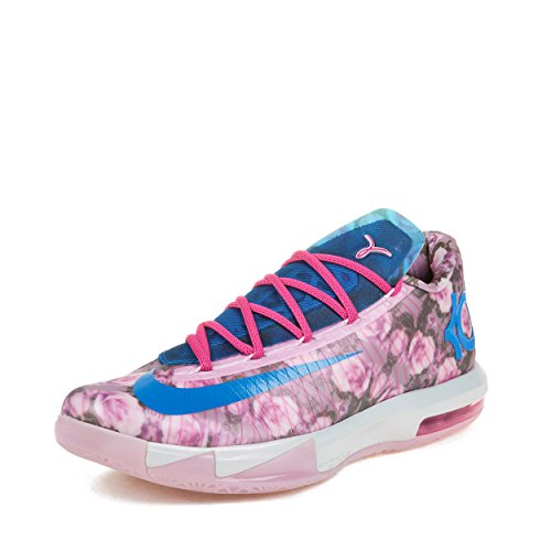 Nike Mens KD VI Supreme &amp;quot;Aunt Pearl&amp;quot; Light Arctic Pink/Photo Blue Synthetic Basketball Sho