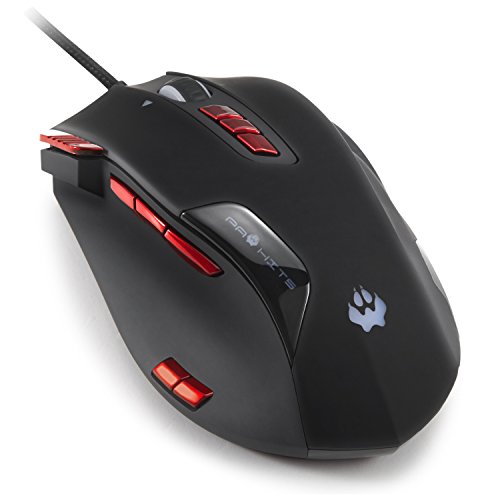 PAWHITS Ergonomic Gaming Mouse - 16400 DPI 12 Programmable Buttons USB Wired