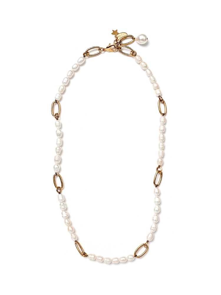 ANTIQUE CHAIN PEARL NECKLACE II