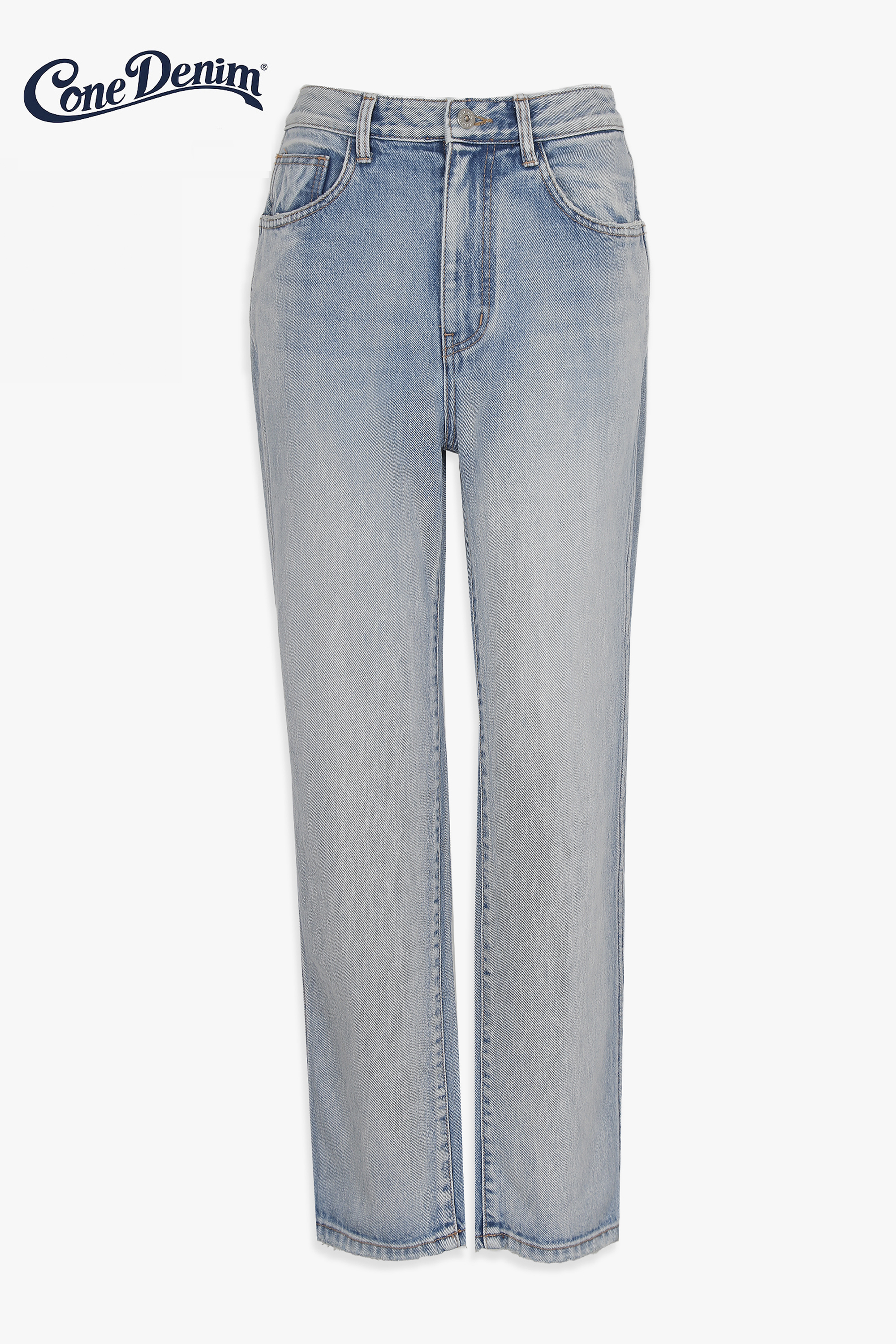 CROPPED STRAIGHT FIT. CONE DENIM (From U.S.A) LIGHT BLUE