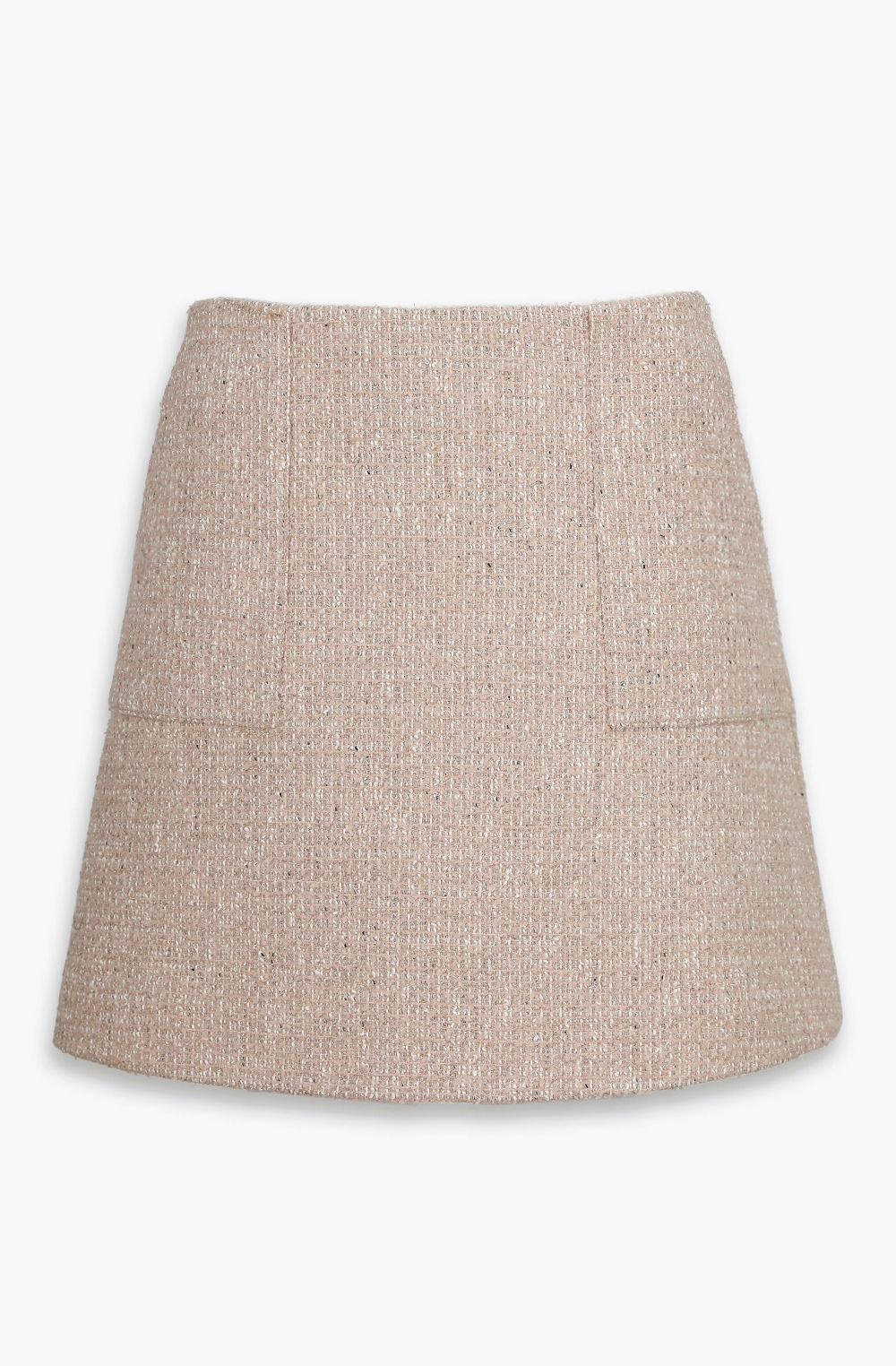 HIGH QUALITY LINE - Ritz Tweed Mini Skirt (Fabric by, Made in JAPAN) Beige