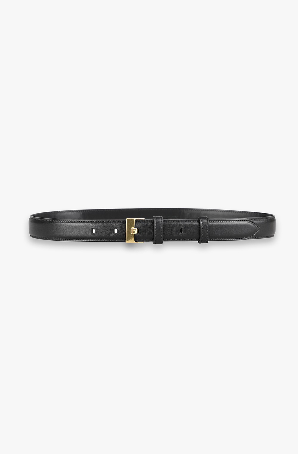 HIGH QUALITY LINE - Effi Buckle Leather Belt (BLACK)