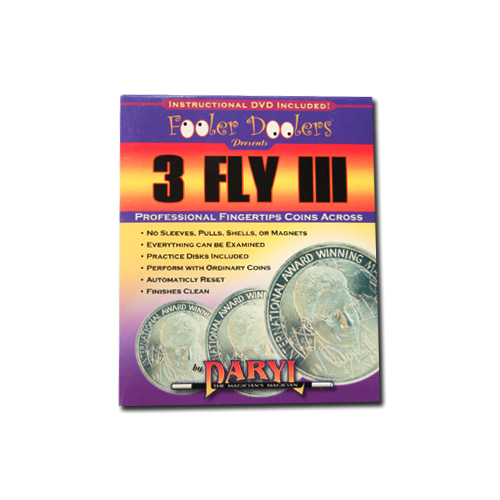 3 Fly III동전마술-데럴(with DVD by Daryl - Trick) - DVD *입고예정일 : 회의중*