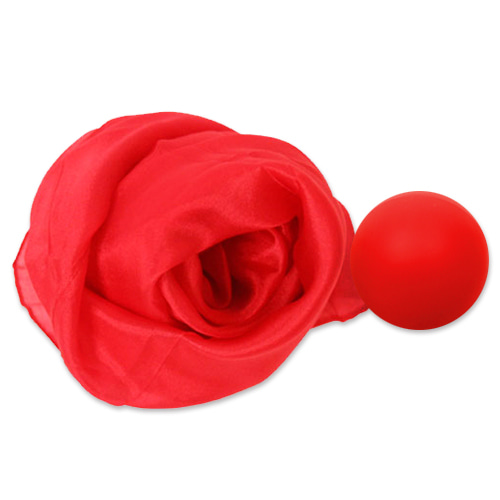 Perfect Silk Two Ball_Ver.3 (Black_Left Screw Product) ★ Red Cover ★ 2 Red Silk for Silk Two Balls_Perfect Silk to Ball Ver3. ★Red Cover★ By JL