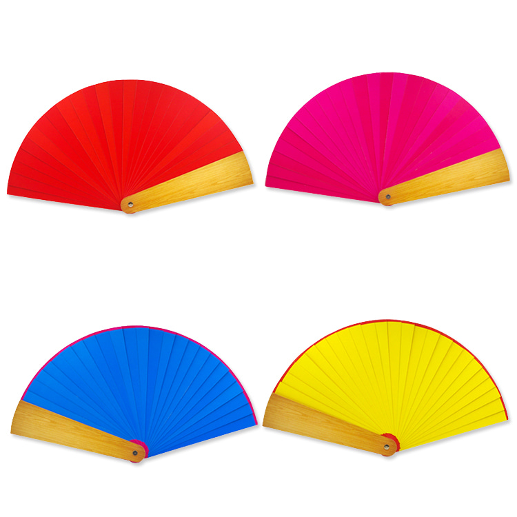 컬러체인지부채(4색)고급형(실크별도)(Color Change Fan (4 color) - Without silk) - 마술도구 마술용품
