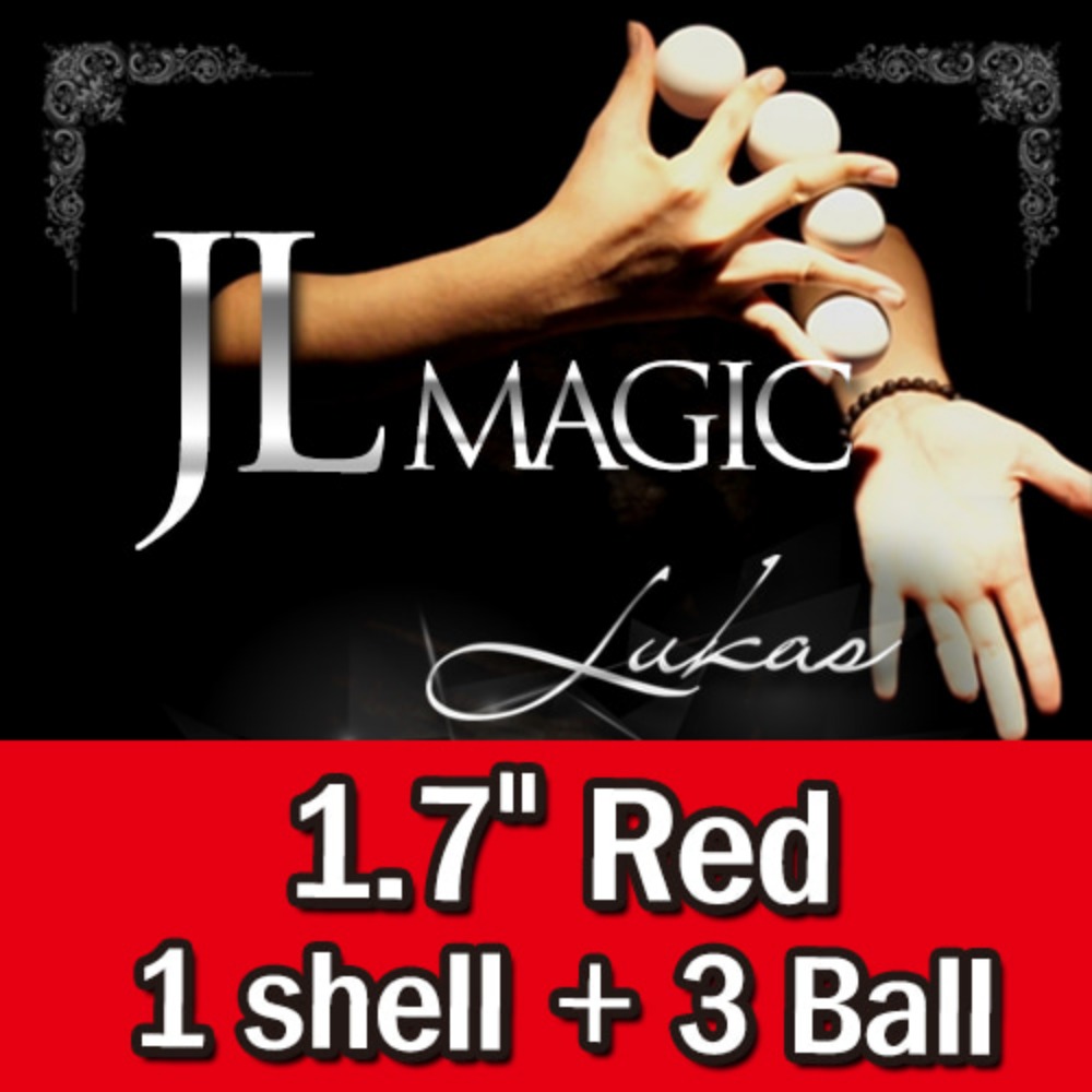 JL루카스볼1.7인치(노멀공3개+트릭공1개)빨강색(JL Lukas Balls 1.7&#039; Red)