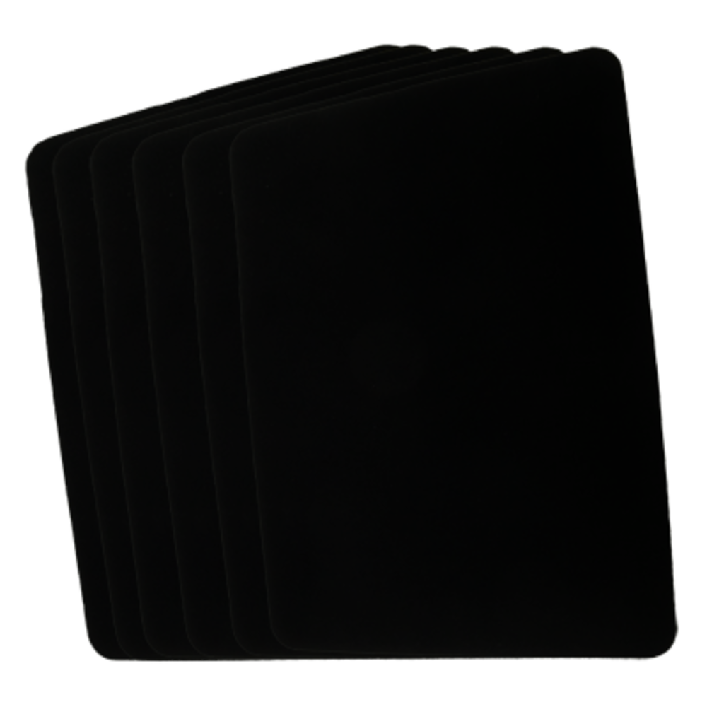 Small Close Up Pad 6 Pack (Black 8 inch  x 12 inch) by Goshman
