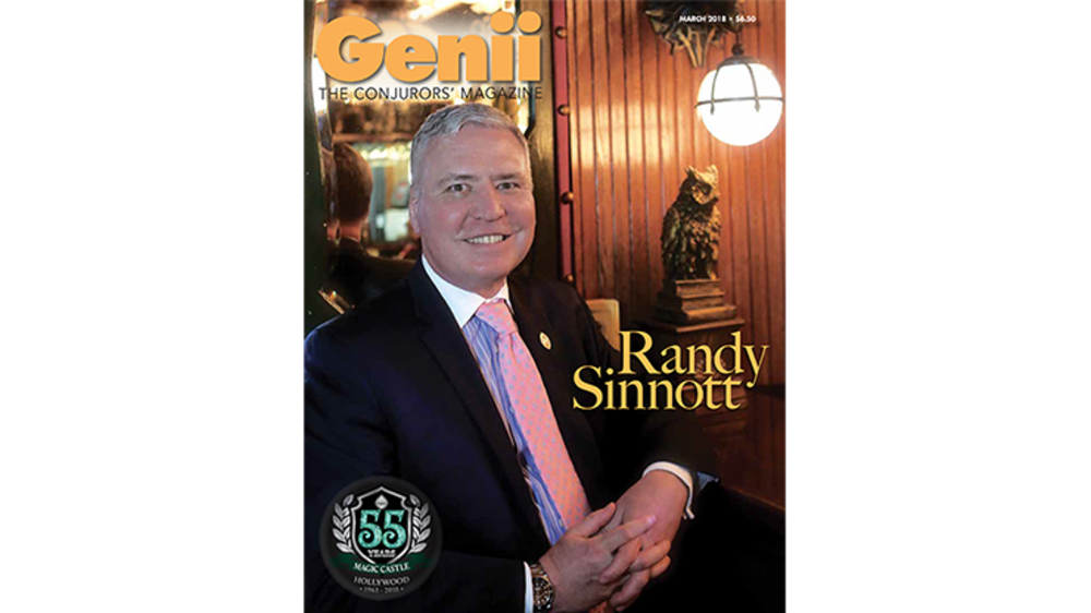 Genii Magazine &quot;Randy Sinnott&quot; March 2018 - Book