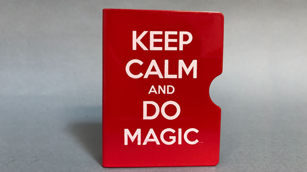 Keep Calm and Do Magic Card Guard (Red) by Bazar de Magia