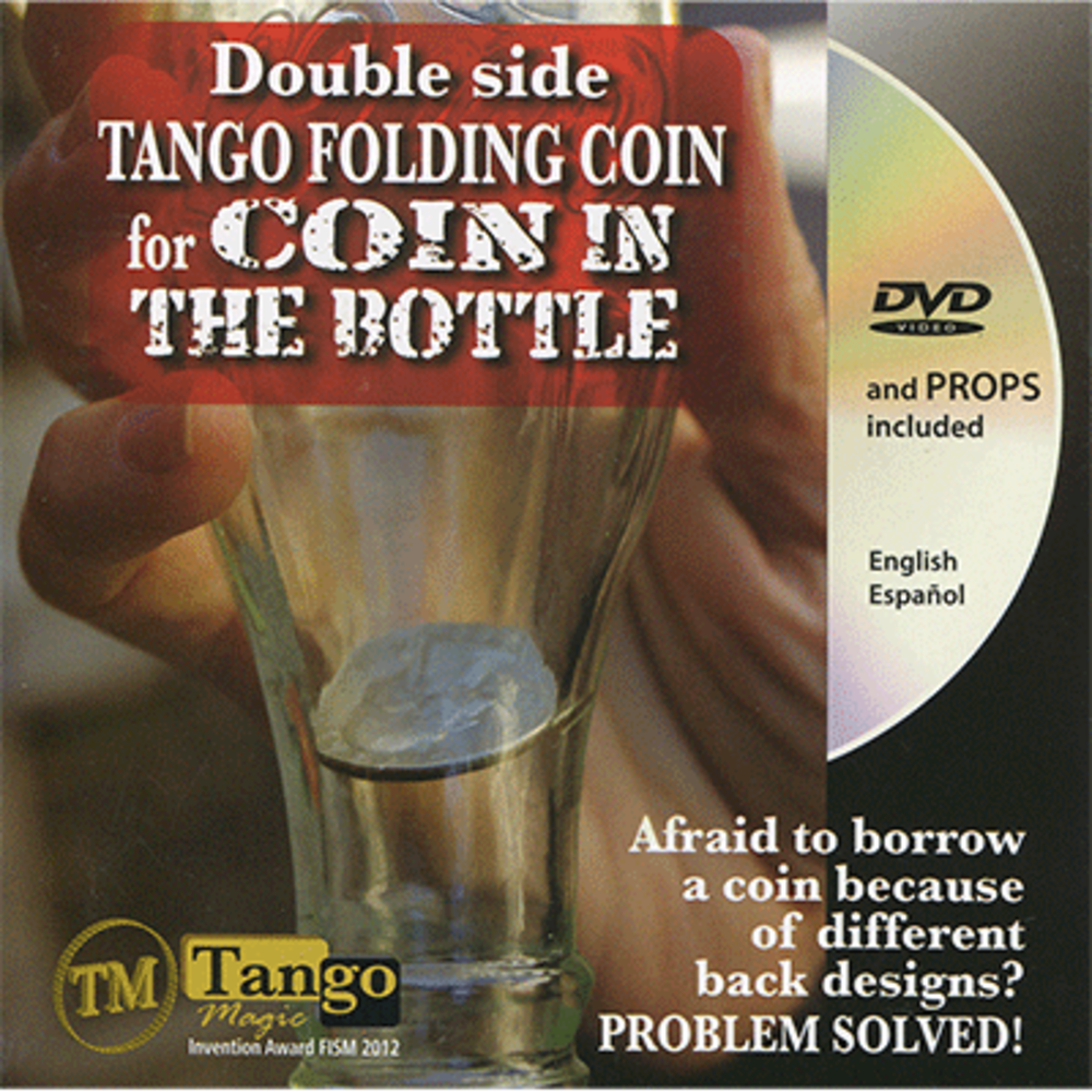 Double Side Folding 50 Cent Euro (Internal System DVD w/Gimmick) (E0084) by Tango - Trick
