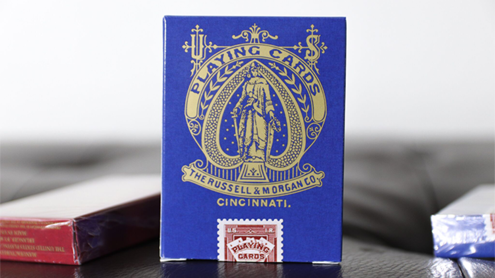 Limited Late 19th Century Square Faro LIMITED EDITION Red Playing Cards 