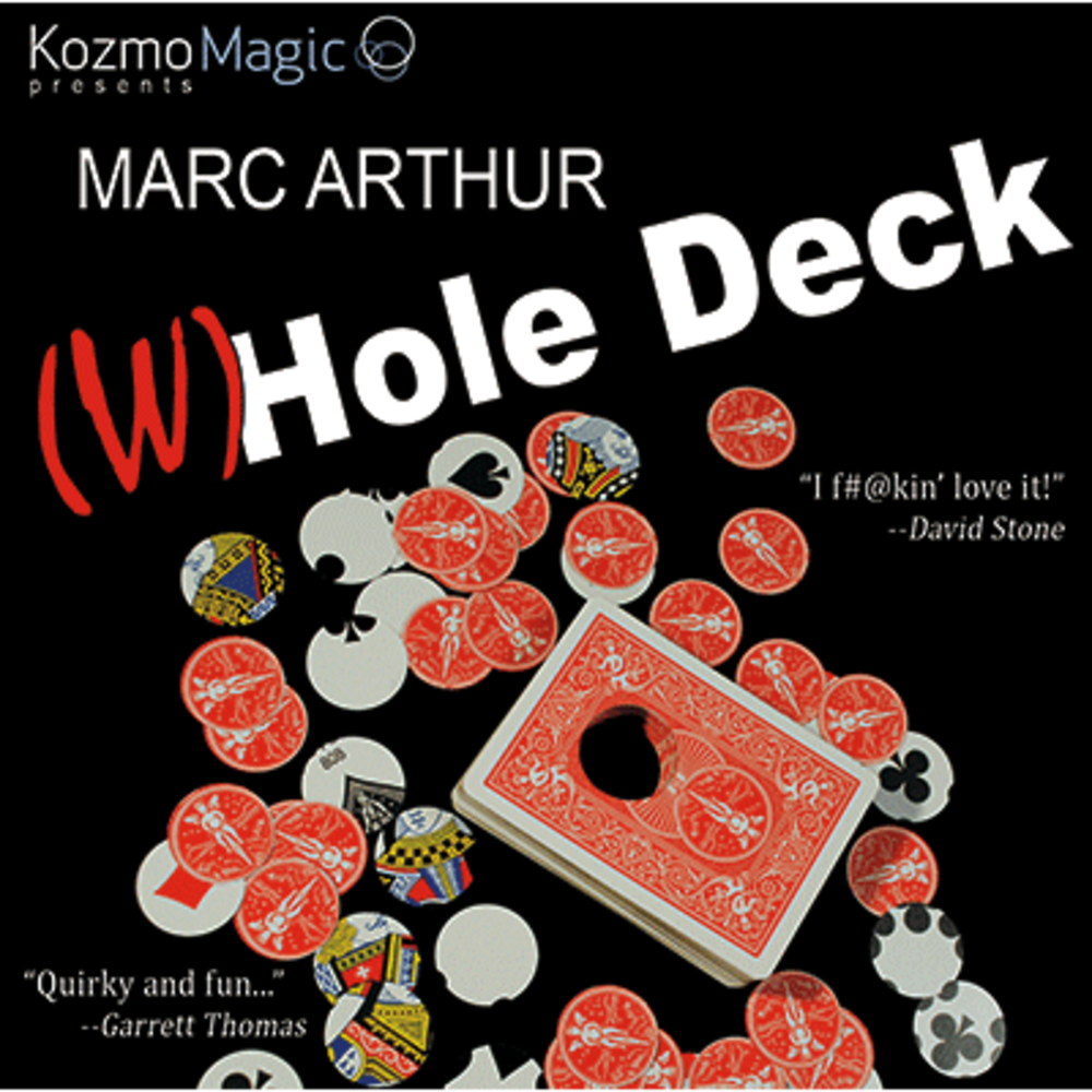 The (W)Hole Deck Red (DVD and Gimmick) by Marc Arthur and Kozmomagic - DVD