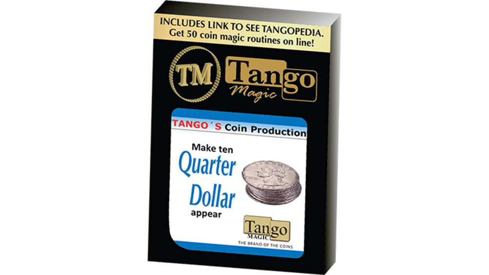 Tango Coin Production - Quarter D0185 (Gimmicks and Online Instructions) by Tango - Trick