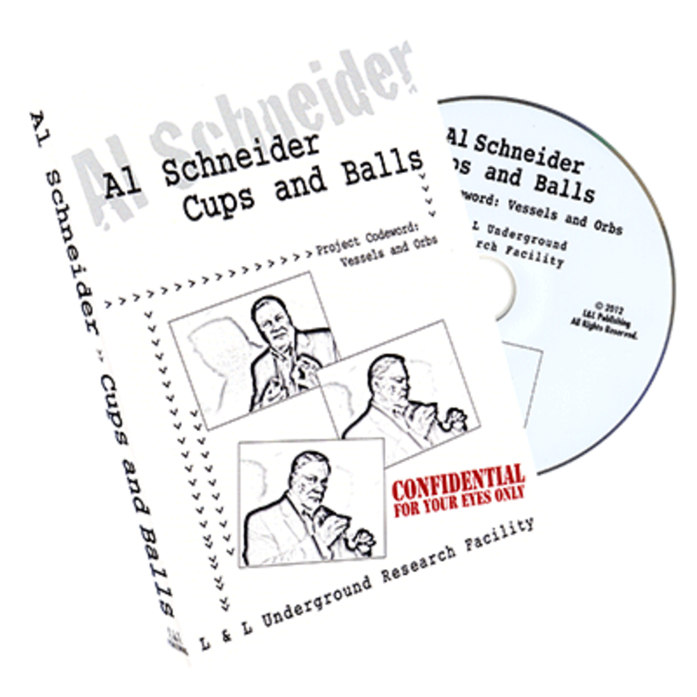 Al Schneider Cups &amp; Balls by L&amp;L Publishing - DVD