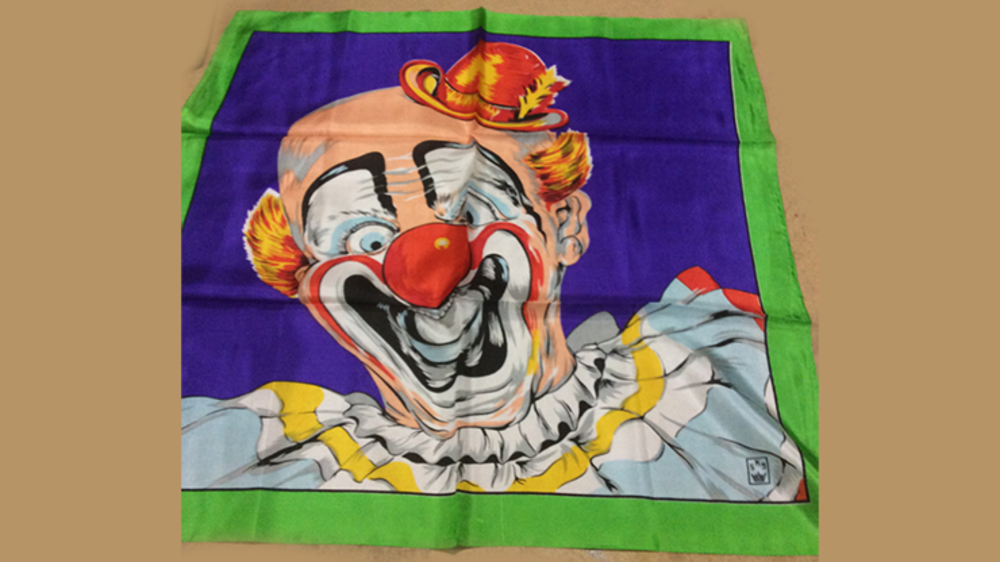 Rice Picture Silk 27&quot; (Circus Clown) by Silk King Studios - Trick