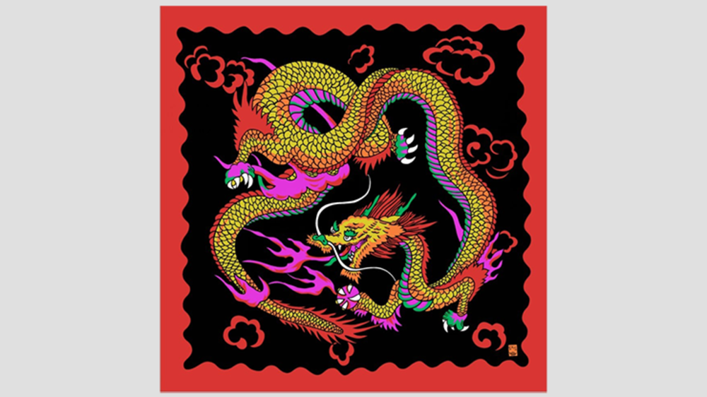 Rice Picture Silk 36&quot; (Imperial Dragon) by Silk King Studios - Trick