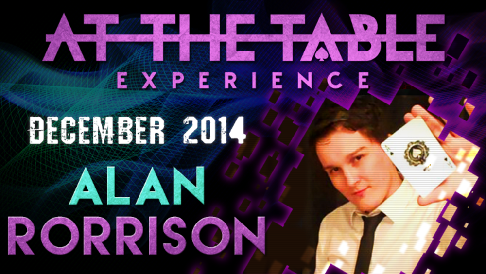 At the Table Live Lecture - Alan Rorrison 12/10/2014 - video DOWNLOAD