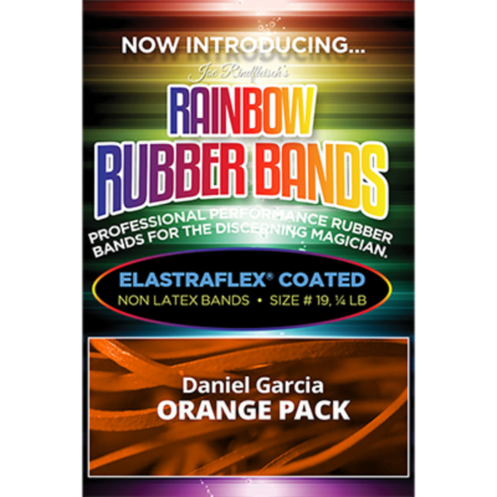 Joe Rindfleisch&#039;s Rainbow Rubber Bands (Daniel Garcia - Orange Pack  ) by Joe Rindfleisch - Trick