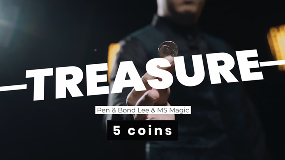 Treasure (5 coin holder) by Pen &amp; MS Magic - Trick