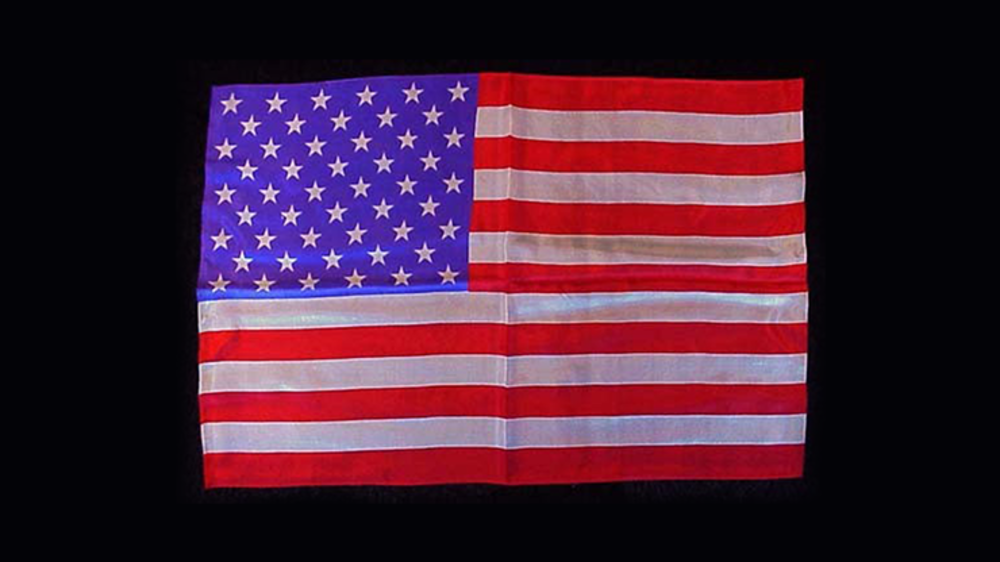 Rice Silk 12&quot; x 18&quot; (American Flag) by Silk King Studios - Trick