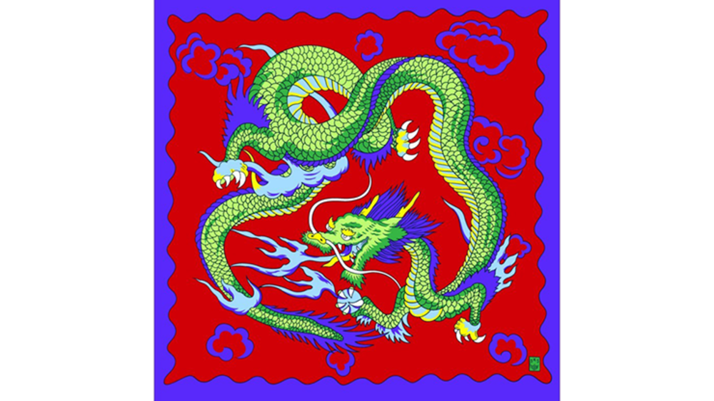 Rice Picture Silk 18&quot; (Imperial Dragon) by Silk King Studios - Trick