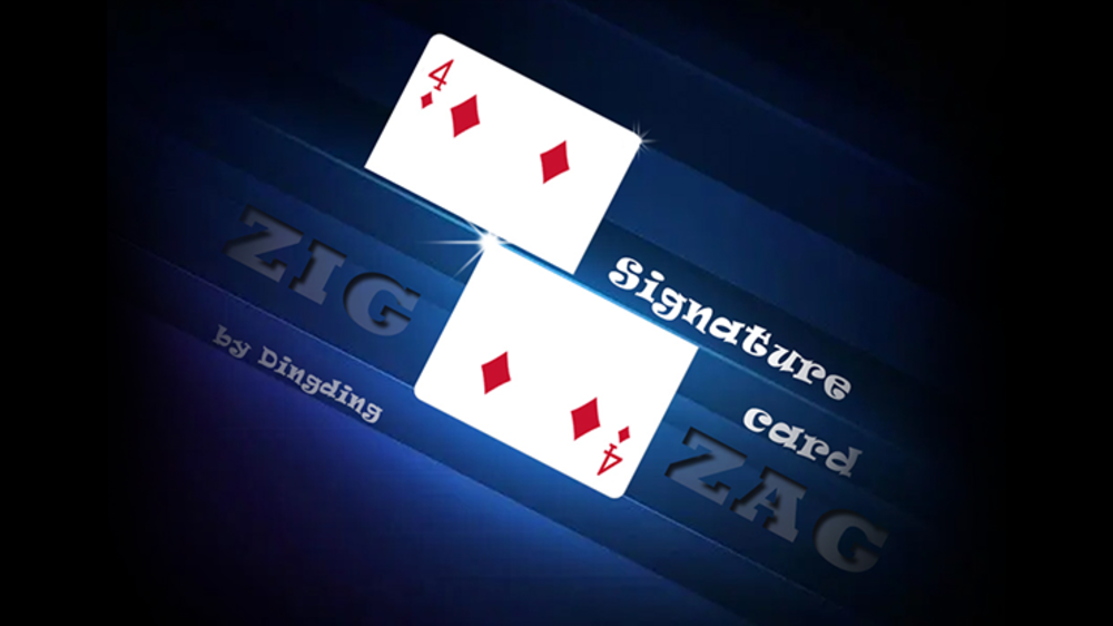 Signature Card Zig Zag by Dingding video - DOWNLOAD