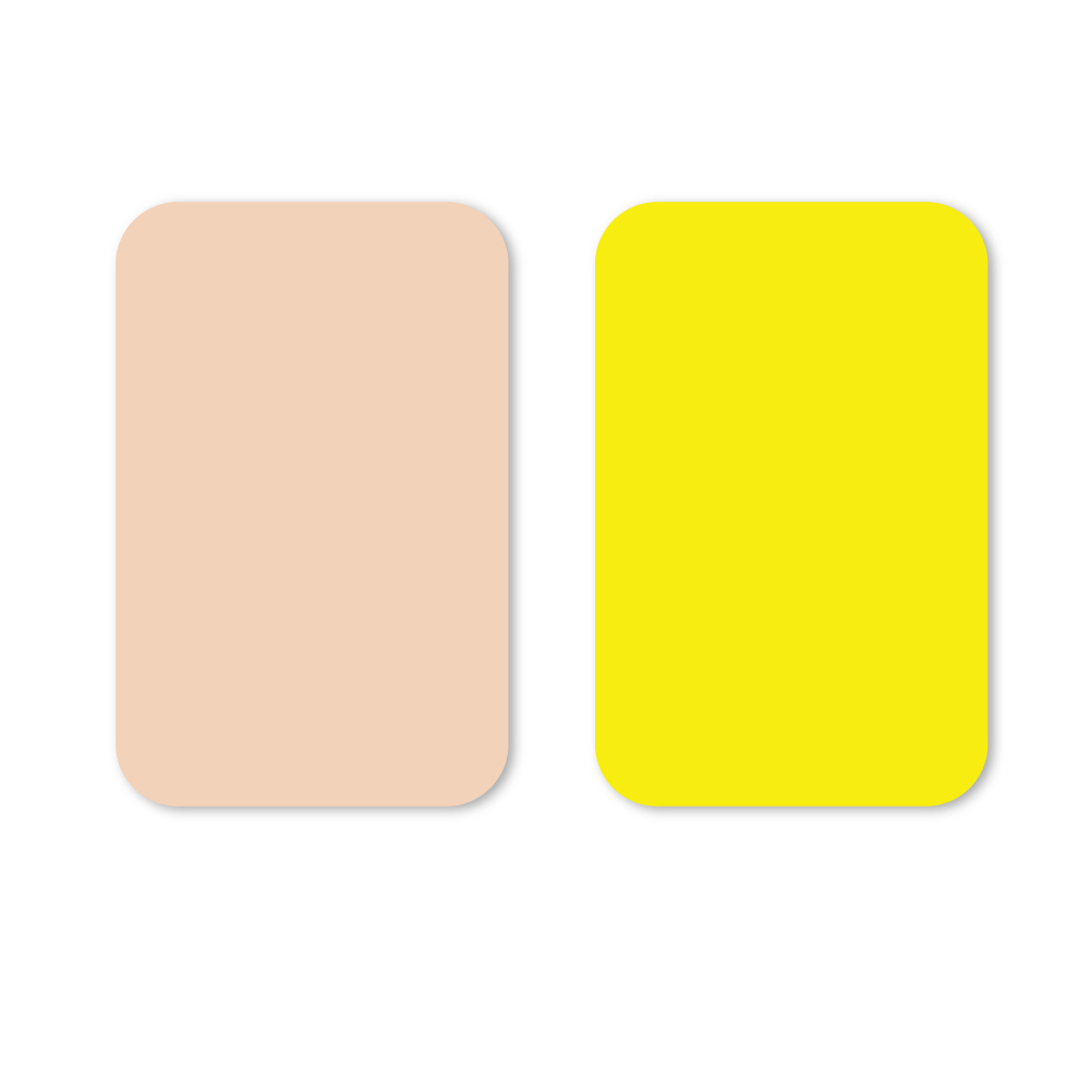 매니플레이션카드얇은 것사이즈_살구색/노랑(Manipulation card thin size_(Flesh/Yellow)매니플레이션카드얇은 것사이즈_살구색/노랑(Manipulation card thin size_(Flesh/Yellow)