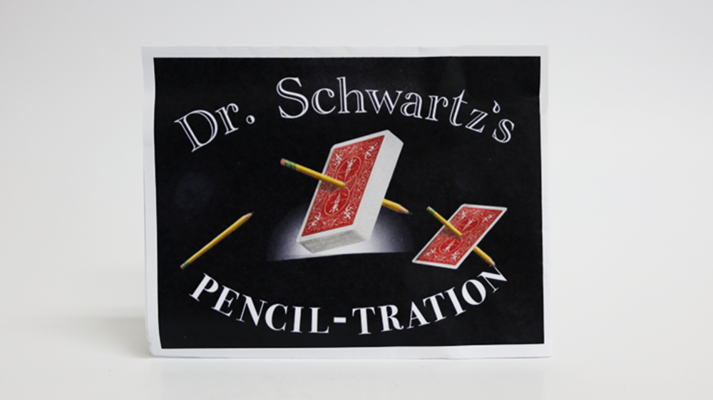 Dr. Schwartz&#039;s Pencil-Tration (Gimmicks and Online Instructions) by Martin Schwartz - Trick (Deck color may vary)