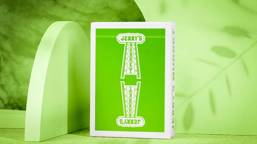 Jerry&#039;s Nugget Monotone (Metallic Green) Playing Cards