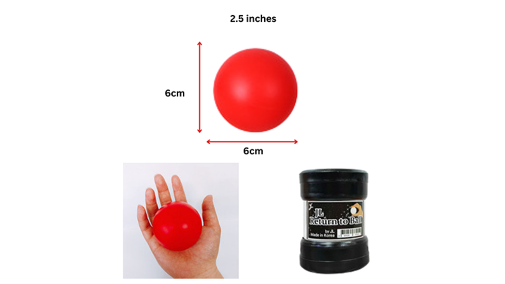 Return Ball (Red, 2.5&quot;) by JL Magic