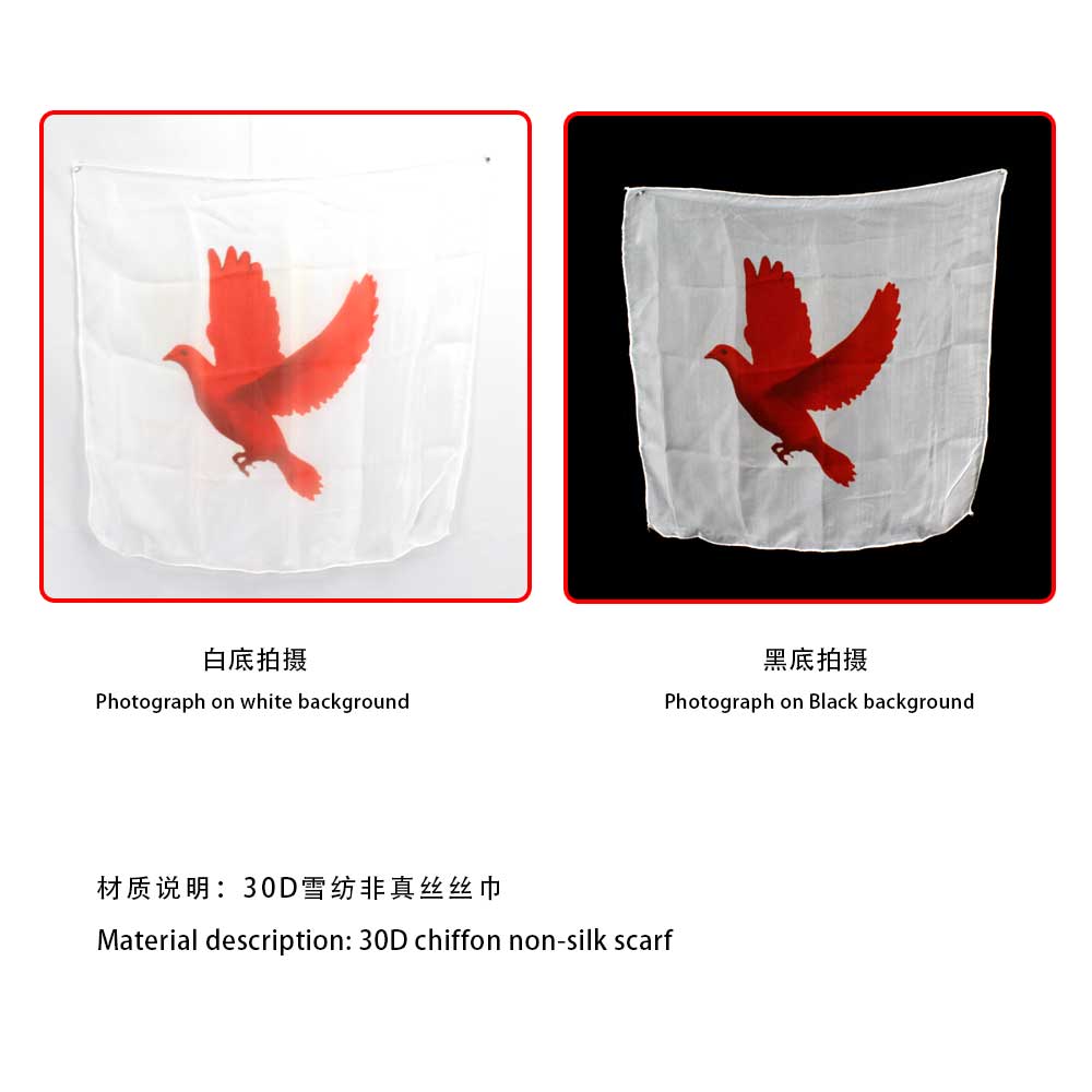 (VB매직)비둘기실크[빨간배경-흰색비둘기]Pigeon silk scarf [white dove pictogram pigeon on red background](VB매직)비둘기실크[빨간배경-흰색비둘기]Pigeon silk scarf [white dove pictogram pigeon on red background]