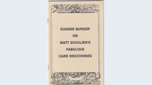 Eugene Burger on Matt Schulien&#039;s Fabulous Card Discoveries   - Book