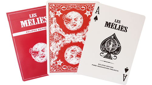 Les Méliés Red Eclipse Playing Cards by Pure Imagination Projects