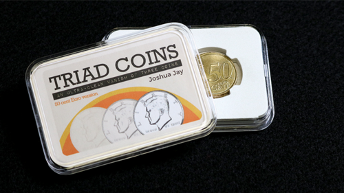 Triad Coins (Euro Gimmick and Online Video Instructions) by Joshua Jay and Vanishing Inc. - Trick