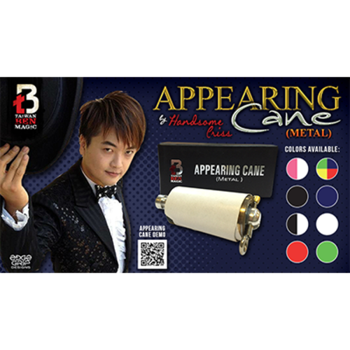 Appearing Cane (Metal / Red &amp; White) by Handsome Criss and Taiwan Ben Magic - Trick