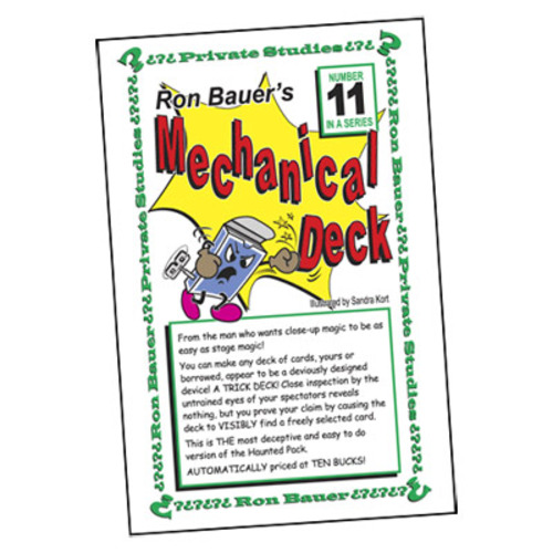 Ron Bauer Series: #11 - Ron Bauer&#039;s Mechanical Deck - Book