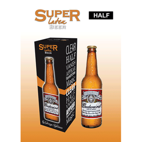 Super Latex Brown Beer Bottle (Half) by Twister Magic