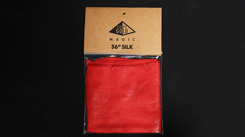 Silk 36 inch (Bright Red) by Pyramid Gold Magic
