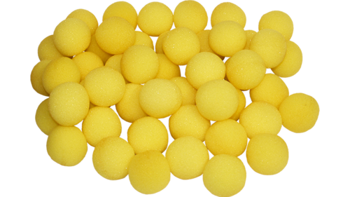 2 inch Super Soft Sponge Ball (Yellow) Bag of 50 from Magic by Gosh