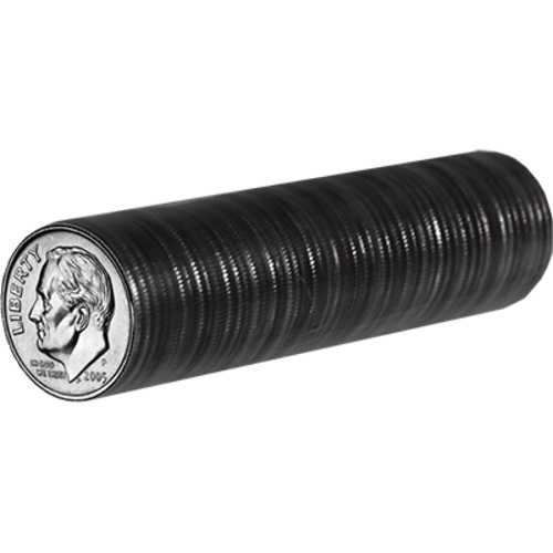 U.S. Dimes, ungimmicked roll of 50 coins