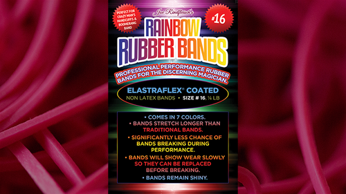 Joe Rindfleisch&#039;s SIZE 16 Rainbow Rubber Bands (Vince Mendoza - Mr. Pink) by Joe Rindfleisch - Trick