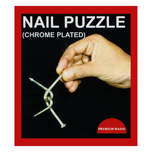 Nail Puzzle (Chrome Plated) by Premium Magic - Trick