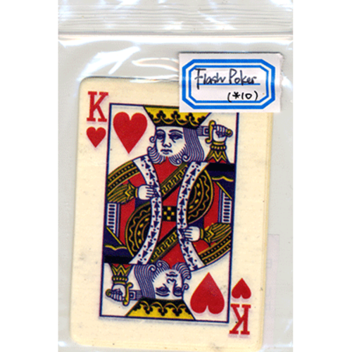 Flash Poker Card King of Hearts (Ten Pack) - Trick