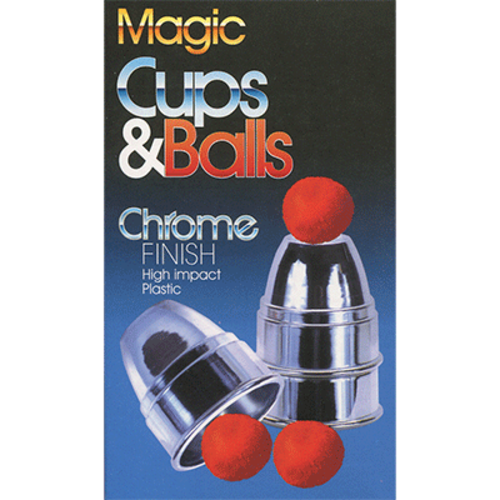 Chrome Cups &amp; Balls (plastic) by Loftus Magic - Trick