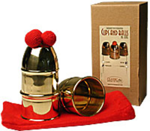 Cups &amp; Balls Brass Regular by Bazar de Magia - Trick