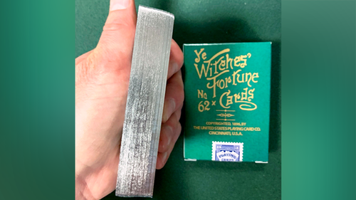 Limited Edition Ye Witches&#039; Silver Gilded Fortune Cards (2 Way Back)(TEAL BOX)