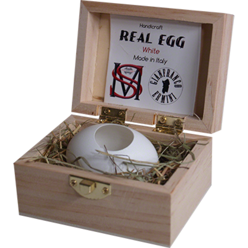 Real Egg (White) by Gianfranco Ermini &amp; Stratomagic - Trick