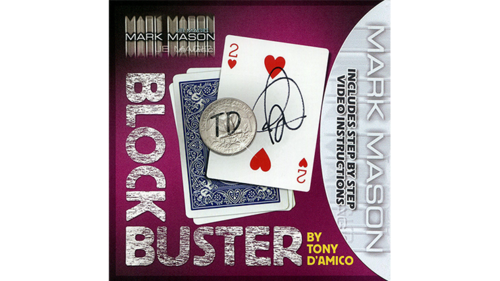 BLOCK BUSTER Red (Gimmick and Online Instructions) by Tony D&#039;Amico and Mark Mason - Trick